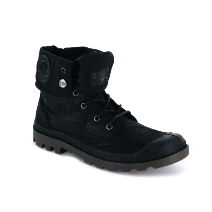 Bottes Palladium Pallabrousse BGY WAX Femme Noir | FR UWX286P